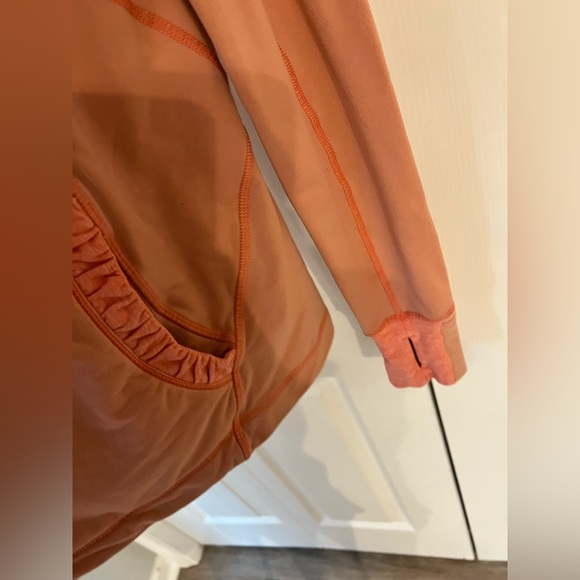lululemon alpine pullover half zip in persimmon size 6/8 - Picture 12 of 13